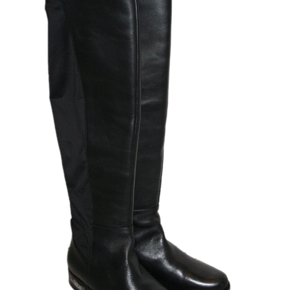 Blondo Waterproof over the knee black leather front boots size 9M